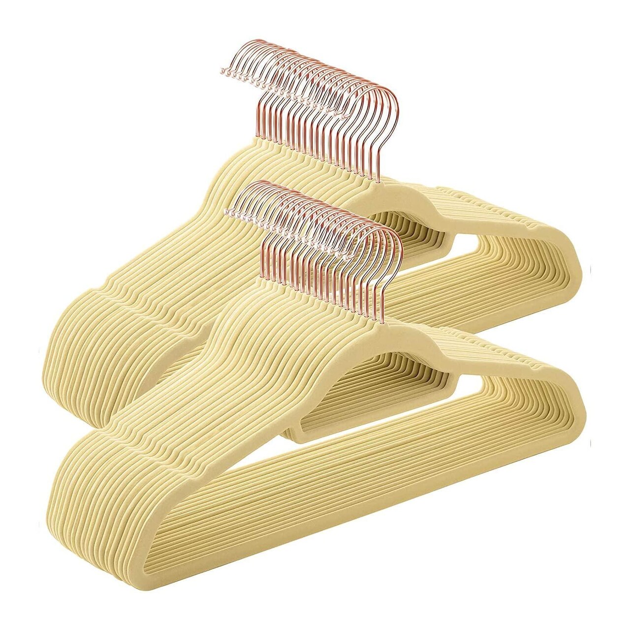 Beige Velvet Hangers 17.5. Pack of 10 Thin Hangers Non Slip Velvet for Any Clothing Style. Sturdy & HeavyDuty Velvet Hanger 17.5 Inch Size. Portable Adult Velvet Clothes Hangers